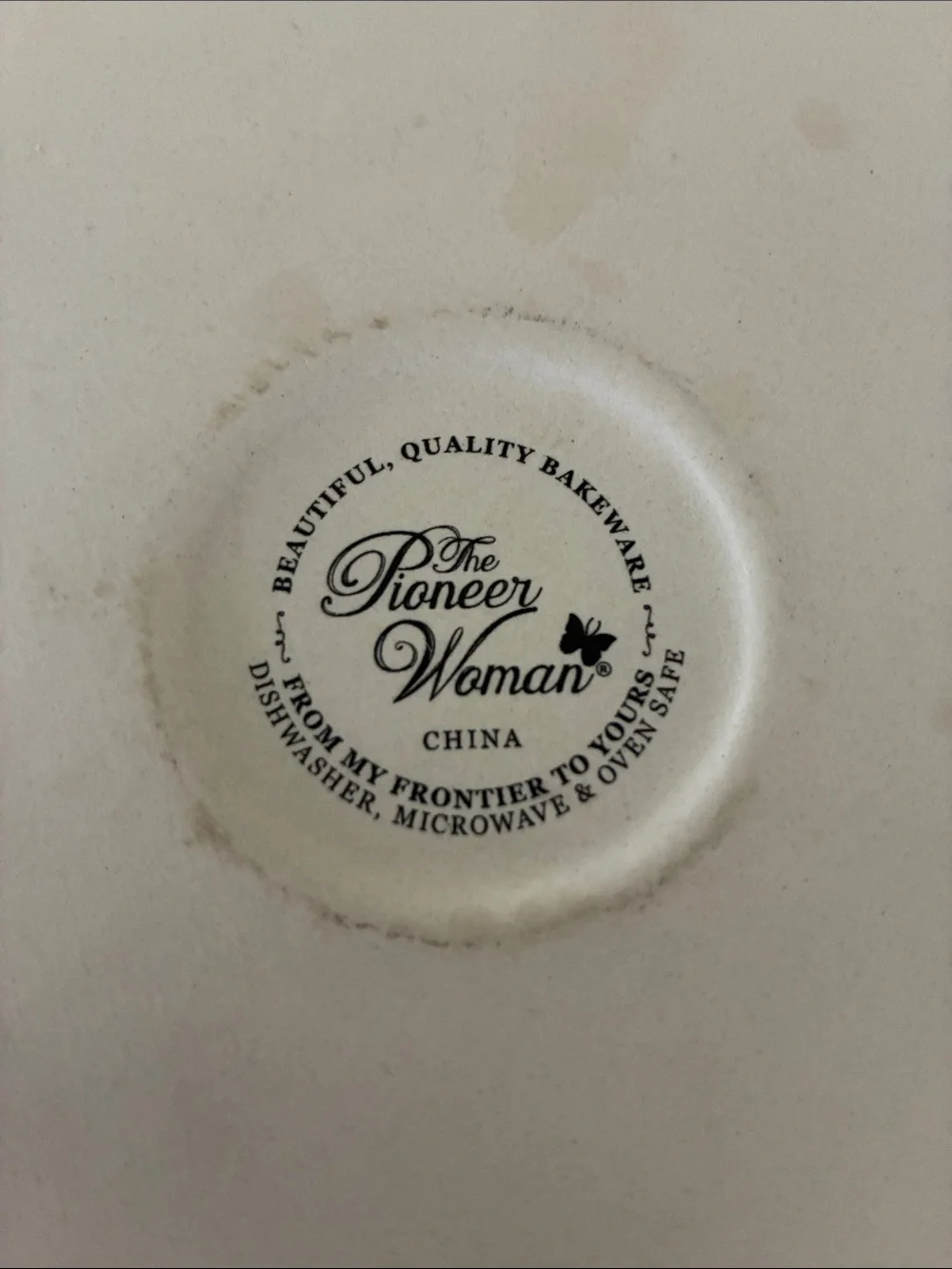 The Pioneer Woman Flea Market Pattern Turquoise Floral Stoneware Pie Dish